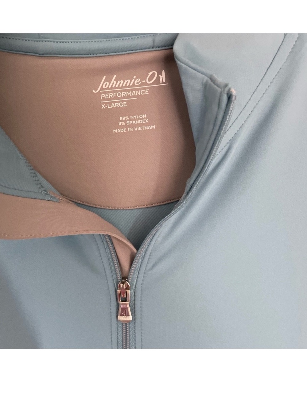 johnnie-O Motion Performance 1/4 Zip Haze Size XL New